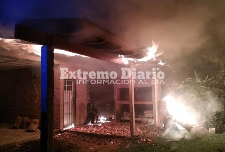 Imagen de Incendio en una finca de Bote Club