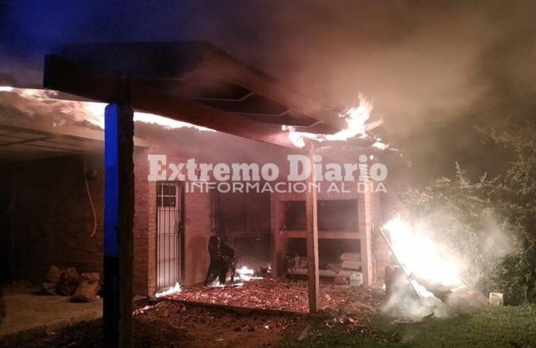 Imagen de Incendio en una finca de Bote Club