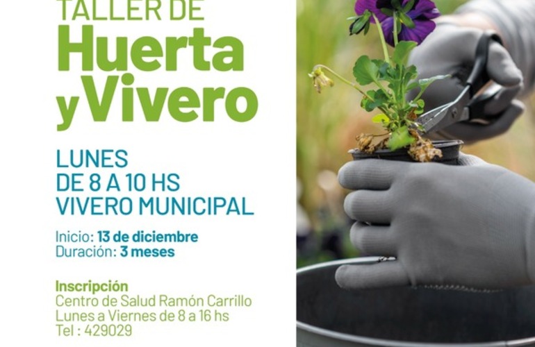 Imagen de Área de Salud Mental: Taller de Huerta y Vivero