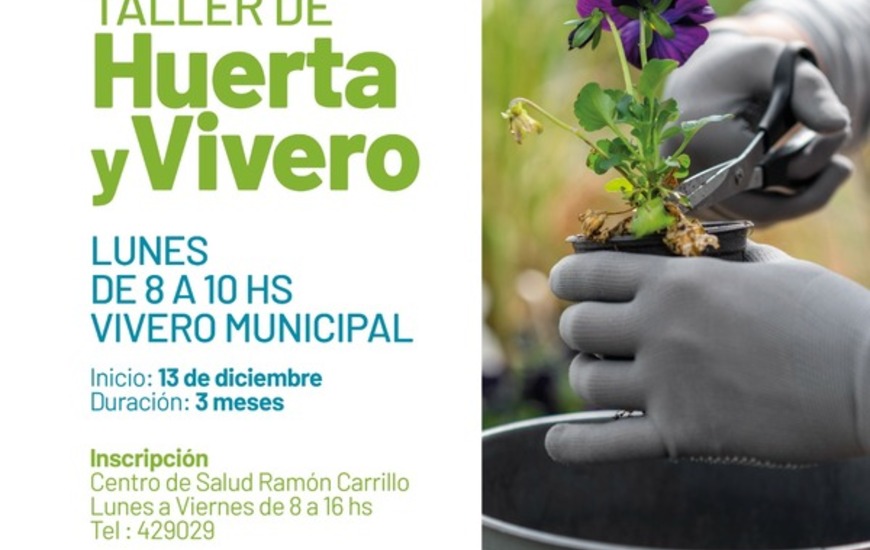 Imagen de &Aacute;rea de Salud Mental: Taller de Huerta y Vivero