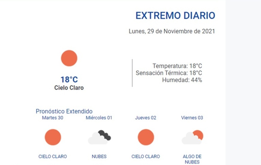 Imagen de Noviembre se despide m&aacute;s fresquito
