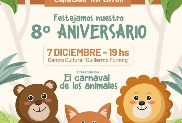 Imagen de Centro de Cuidado Infantil: Celebración de los 8 años con "El Carnaval de los Animales"