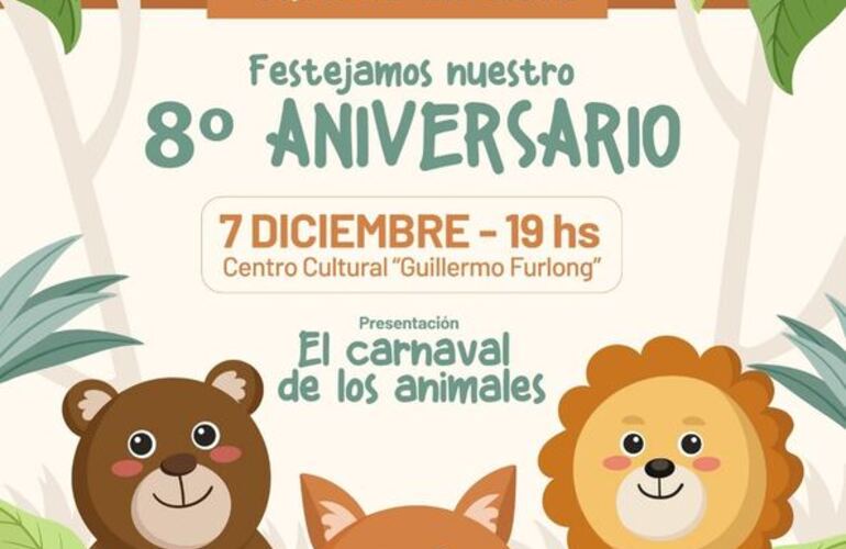 Imagen de Centro de Cuidado Infantil: Celebración de los 8 años con "El Carnaval de los Animales"