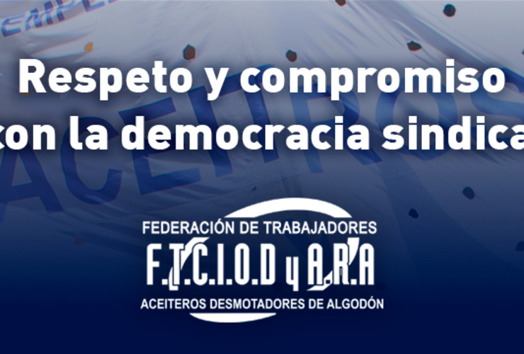 Imagen de Respeto y compromiso con la democracia sindical