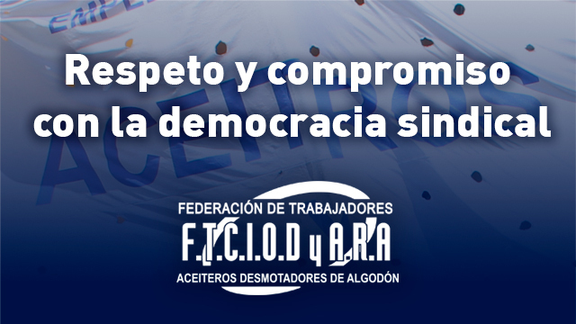 Imagen de Respeto y compromiso con la democracia sindical