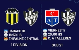1&deg; Divisi&oacute;n y Sub 21 ya conocen d&iacute;as y horarios de las finales de ida.