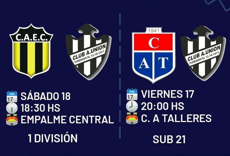 1° División y Sub 21 ya conocen días y horarios de las finales de ida.