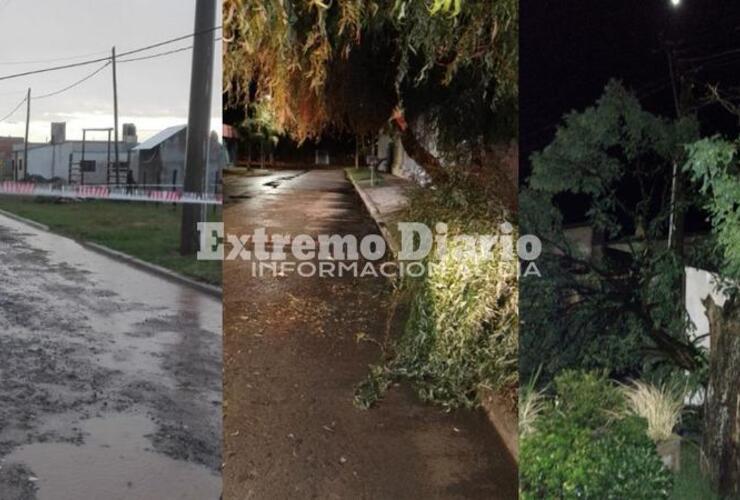 Protección Civil y Bomberos Voluntarios trabajaron en todo el pueblo