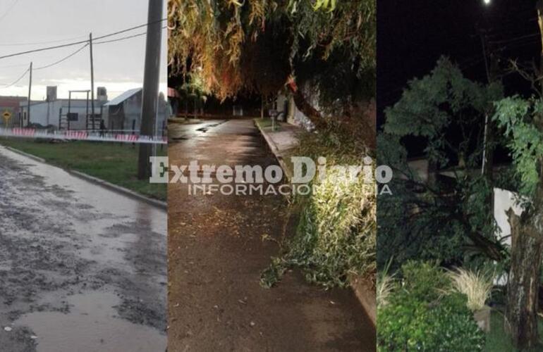 Protección Civil y Bomberos Voluntarios trabajaron en todo el pueblo