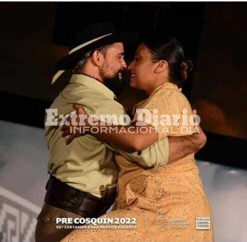 Jesica Flores y Maxi Ballinari en Cosquin