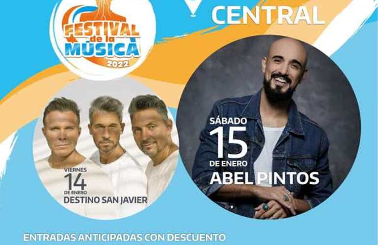 Lagos Activa. Vuelve el Festival de la Música con Destino San Javier y Abel Pintos.