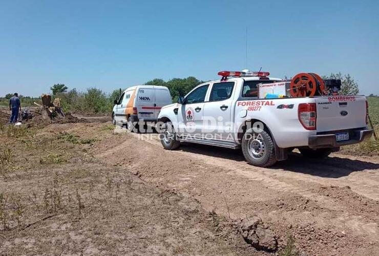 También intervino personal de Litoral Gas