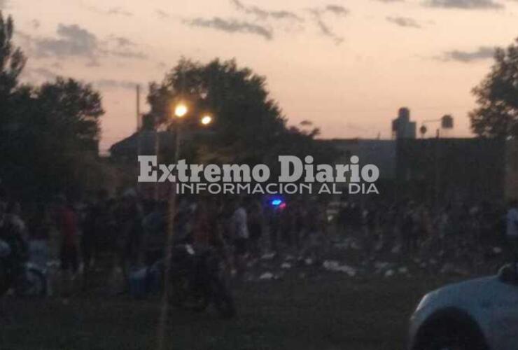 La Plaza durante los festejos.