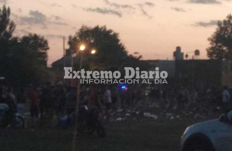 La Plaza durante los festejos.