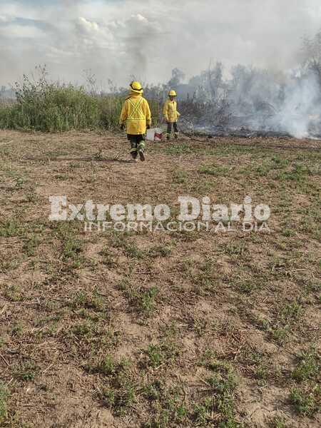 Imagen de Bomberos de Arroyo Seco colabora para combatir el fuego en las islas