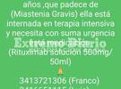 Imagen de Está en terapia intensiva y necesita urgente una medicación