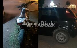 Los dos ocupantes de la motocicleta debieron ser hospitalizados.