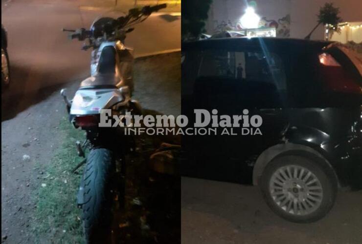 Los dos ocupantes de la motocicleta debieron ser hospitalizados.