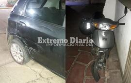 El conductor de la moto fue trasladado al hospital fuera de peligro.