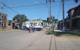 Personal de la EPE en Belgrano y Col&oacute;n