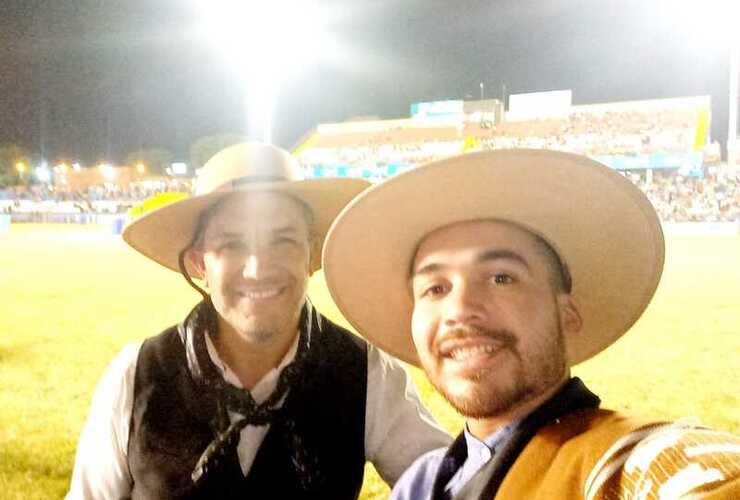 El joven relator se lució en el tradicional festival