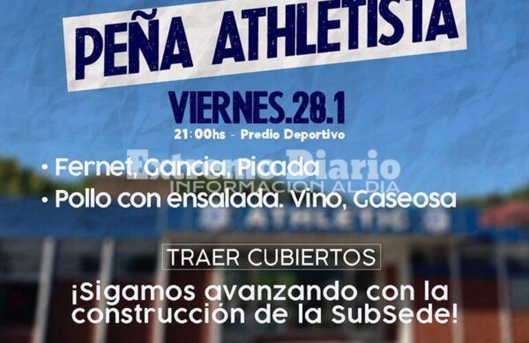 Imagen de Pe&ntilde;a Athletista para avanzar con la construcci&oacute;n de la Sub Sede
