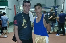 Ra&uacute;l Zeballos y su alumno Iv&aacute;n Eloy Conde.