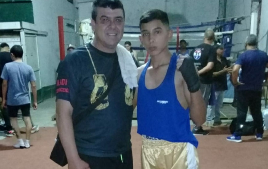 Ra&uacute;l Zeballos y su alumno Iv&aacute;n Eloy Conde.
