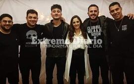 Imagen de Franco Morra junto a Nati Pastorutti en Villa Carlos Paz