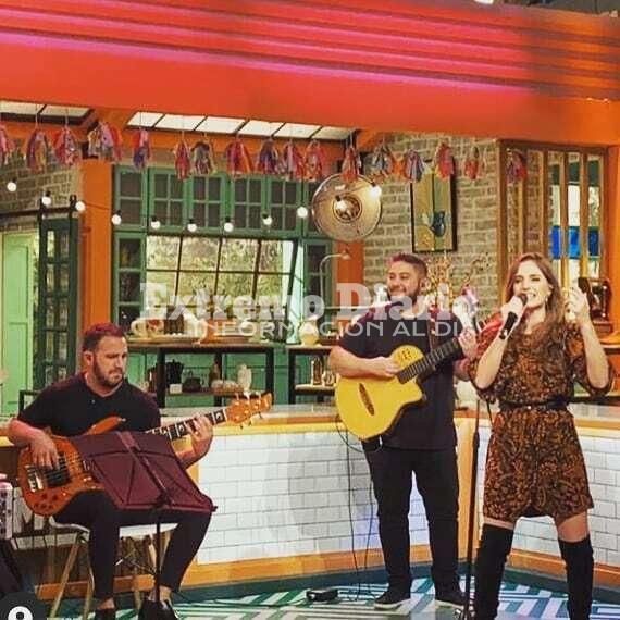 Junto a Nati Pastorutti en la Pe&ntilde;a de Morfi