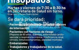 Imagen de Nuevos d&iacute;as y horarios para el operativo de hisopados