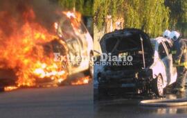 Bomberos Voluntarios trabajaron en el lugar.