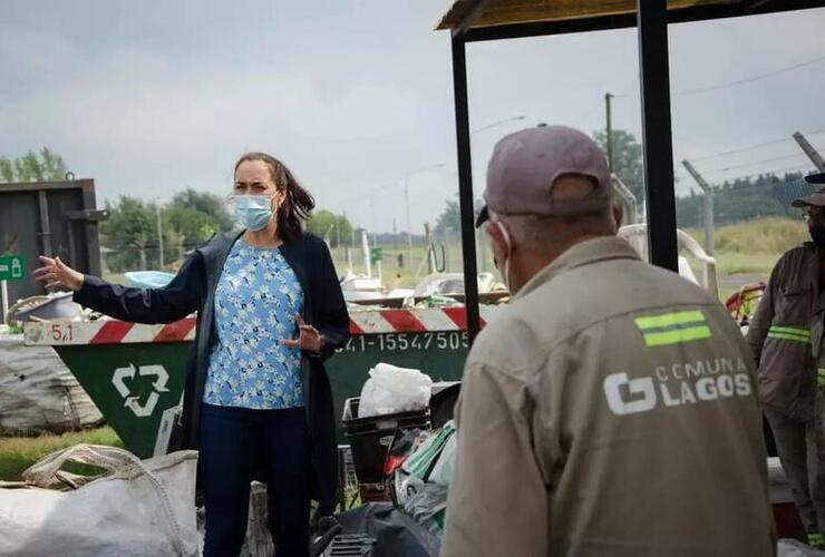 La funcionaria recorrió la Planta de Recupero de Residuos y participó de actividades.