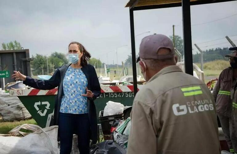 La funcionaria recorrió la Planta de Recupero de Residuos y participó de actividades.