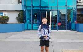Imagen de Vicente Bachieca, de pat&iacute;n C.A.U., est&aacute; en un Campus de Escuela con los mejores del pa&iacute;s en V&eacute;lez Sarsfield.