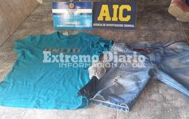 Prendas secuestradas en el allanamiento del s&aacute;bado