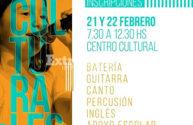 Imagen de Inscripción a los Talleres Culturales