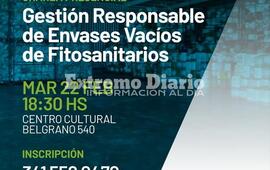 Imagen de Charla presencial: Gesti&oacute;n responsable de envases vac&iacute;os fitosanitarios