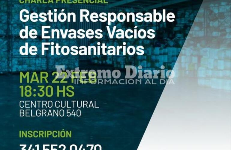 Imagen de Charla presencial: Gestión responsable de envases vacíos fitosanitarios