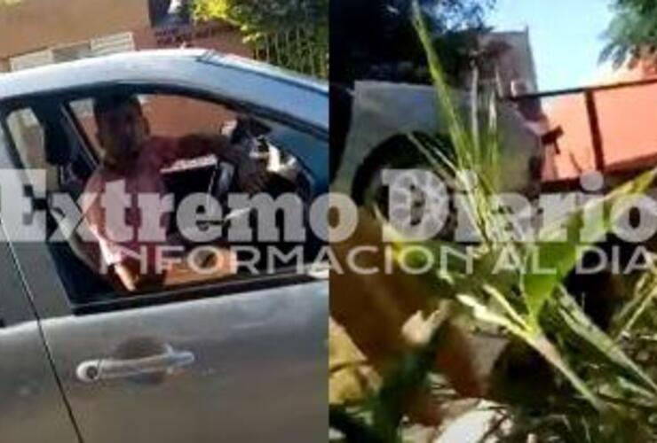 El hecho quedó capturado por la cámara de la víctima