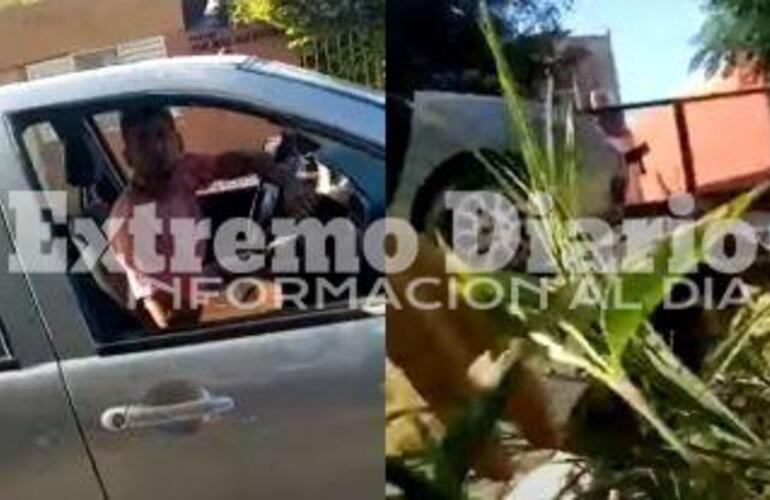 El hecho quedó capturado por la cámara de la víctima