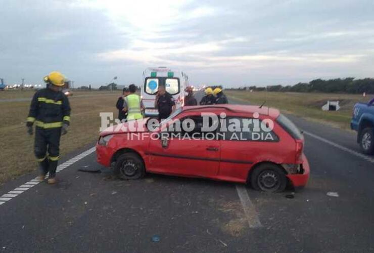 Imagen de Accidente en autopista con una persona herida