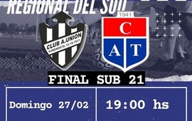 Imagen de Sub-21: La Final de vuelta entre C.A.U. y C.A.T. se jugar&aacute; el domingo 27/02 a las 19 hs.