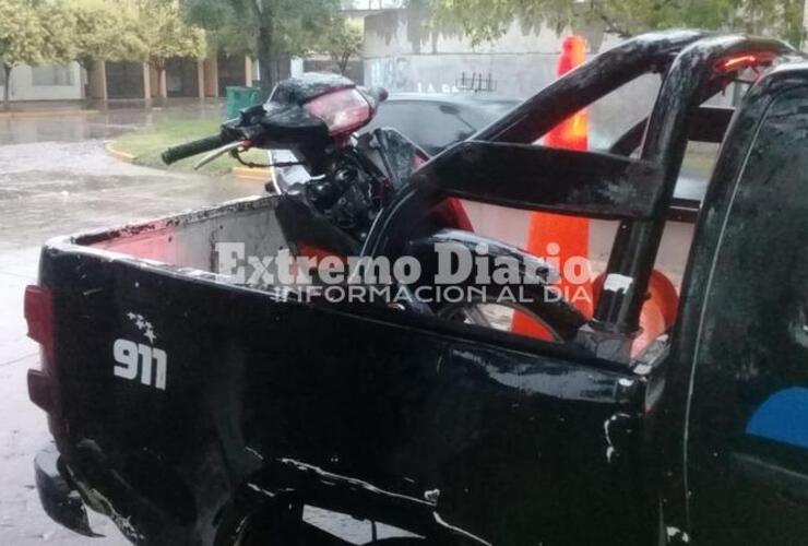La moto fue encontrada en barrio Doña Pepa