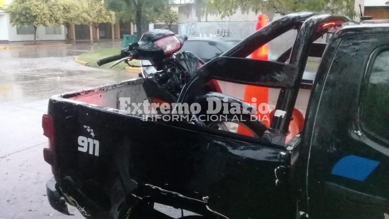 La moto fue encontrada en barrio Do&ntilde;a Pepa
