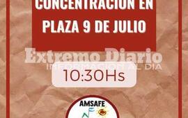 Imagen de Amsafe convoc&oacute; a una concentraci&oacute;n en la plaza 9 de julio