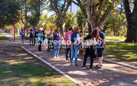 La concentraci&oacute;n se realiz&oacute; en la Plaza 9 de Julio