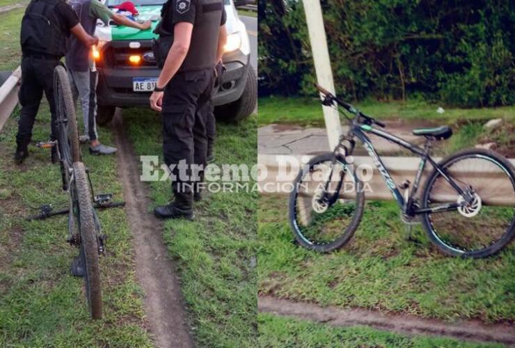 Imagen de Pueblo Esther: dos masculinos detenidos por robar una bicicleta