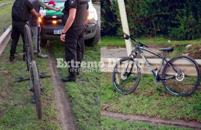 Imagen de Pueblo Esther: dos masculinos detenidos por robar una bicicleta