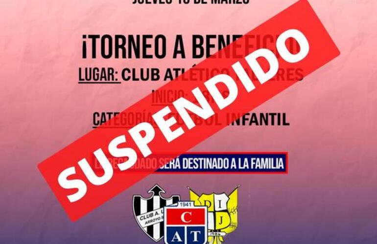 Imagen de Suspendido el "Triangular por Bauti" por las intensas lluvias